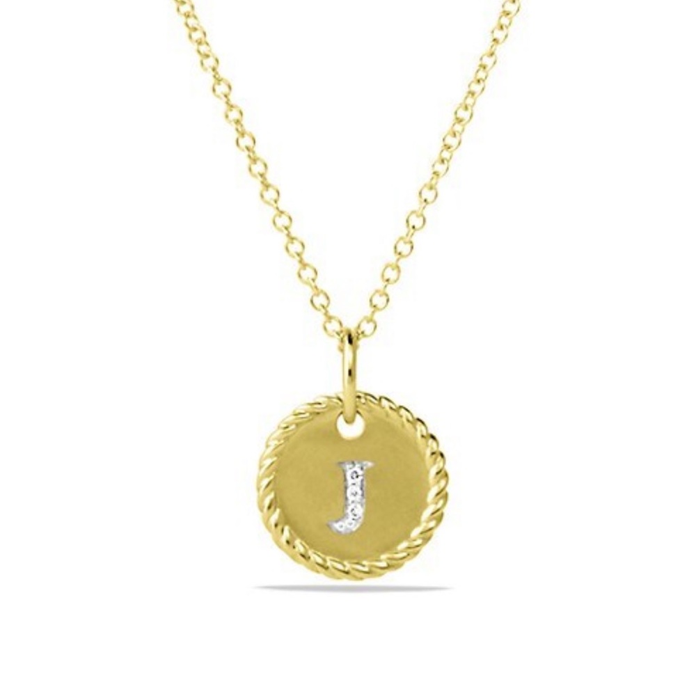 David Yurman “J” initial necklace (no box)